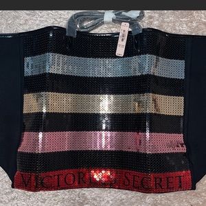 💗Victoria Secret VS sequin carryall NWT tote
